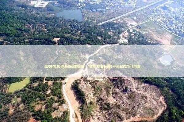 高效信息资源获取指南：探索专业网络平台的实用价值 IT技术